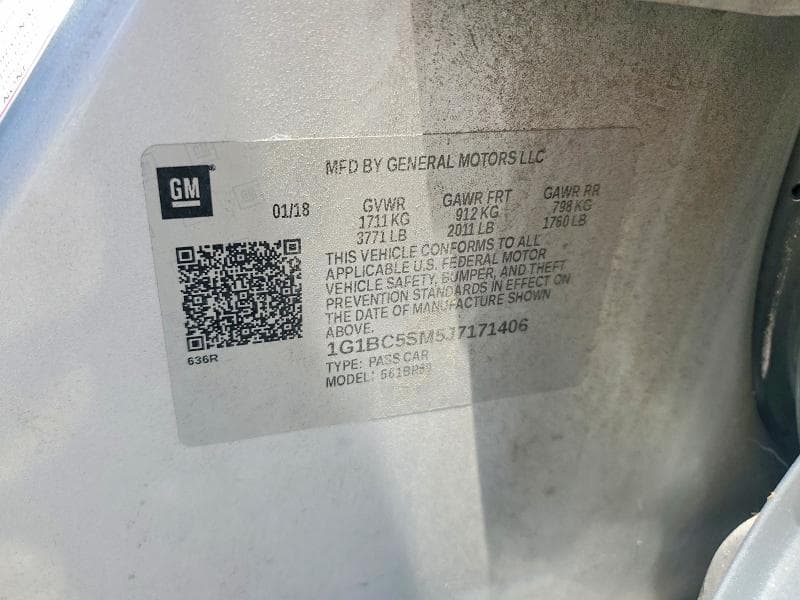 2018 CHEVROLET CRUZE LS 12