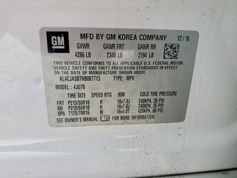 2017 BUICK ENCORE PREFERRED 14