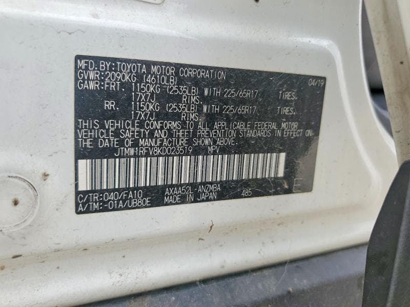2019 TOYOTA RAV4 XLE XLE 13