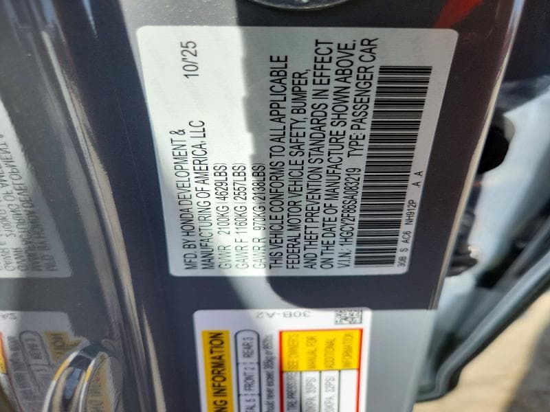 2025 HONDA ACCORD TOURING HYBRID TOURING HYBRID 12