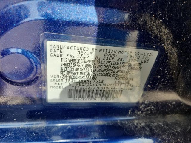 2019 NISSAN VERSA NOTE SV 12