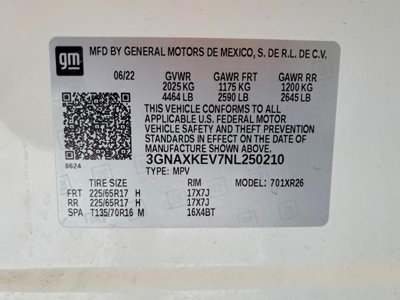 2022 CHEVROLET EQUINOX LT 12