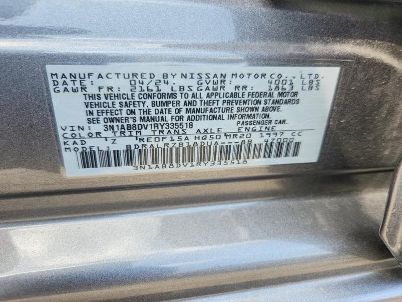 2024 NISSAN SENTRA SR SR 13