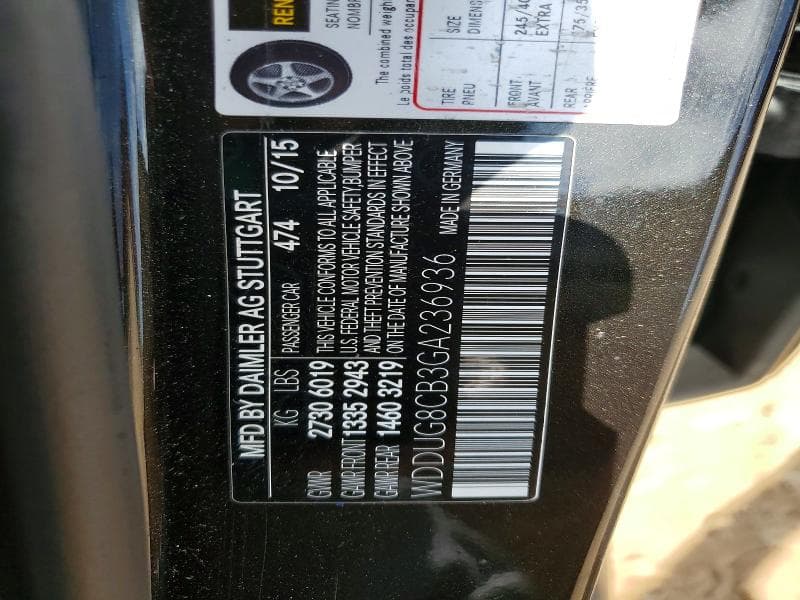 2016 MERCEDES-BENZ S 550 12