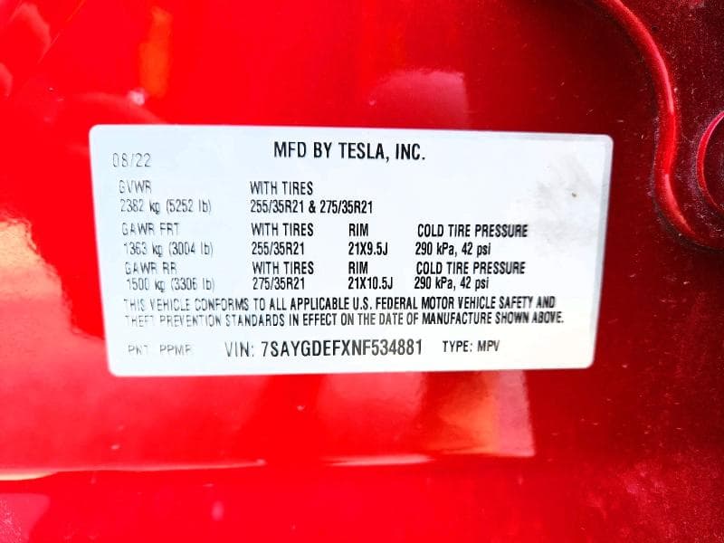 2022 TESLA MODEL Y 13