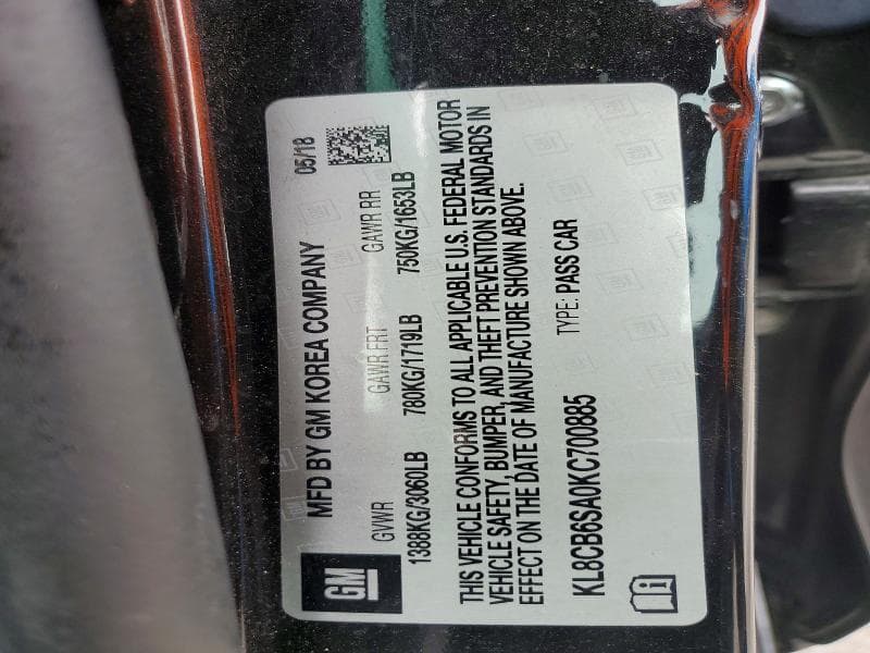2019 CHEVROLET SPARK LS LS 13