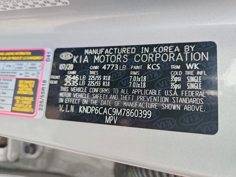 2021 KIA SPORTAGE S 13