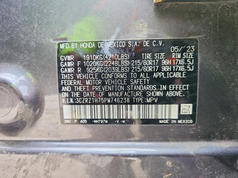 2023 HONDA HR-V EXL 13