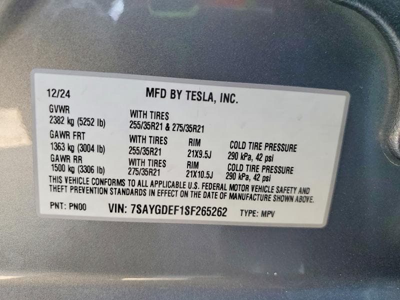 2025 TESLA MODEL Y 13