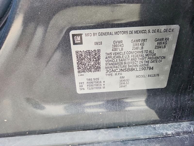 2019 CHEVROLET TRAX LS 13