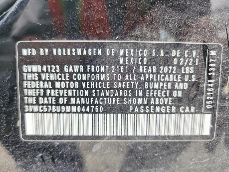 2021 VOLKSWAGEN JETTA S S 12