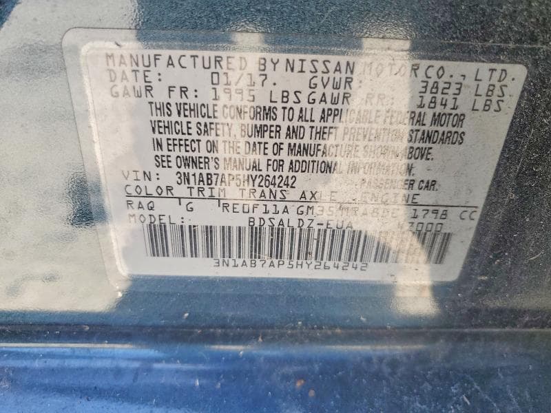 2017 NISSAN SENTRA SV 13
