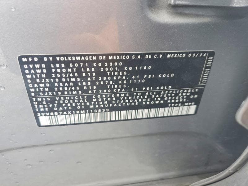 2024 VOLKSWAGEN TIGUAN SE R-LINE BLACK 13