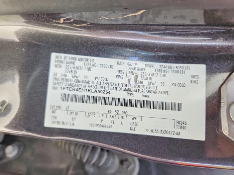 2019 FORD RANGER XL 12
