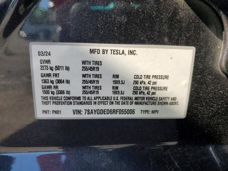 2024 TESLA MODEL Y 13
