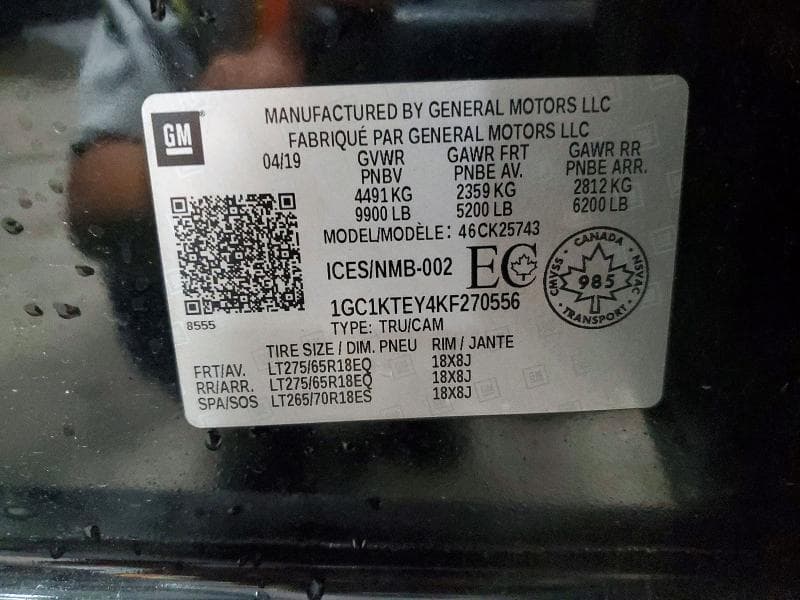 2019 CHEVROLET SILVERADO K2500 HEAVY DUTY LTZ K2500 HEAVY DUTY LTZ 12