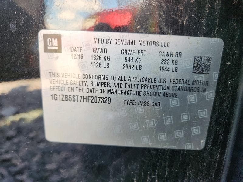 2017 CHEVROLET MALIBU LS LS 12