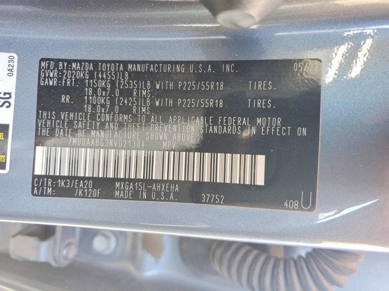 2022 TOYOTA COROLLA CROSS XLE XLE 13