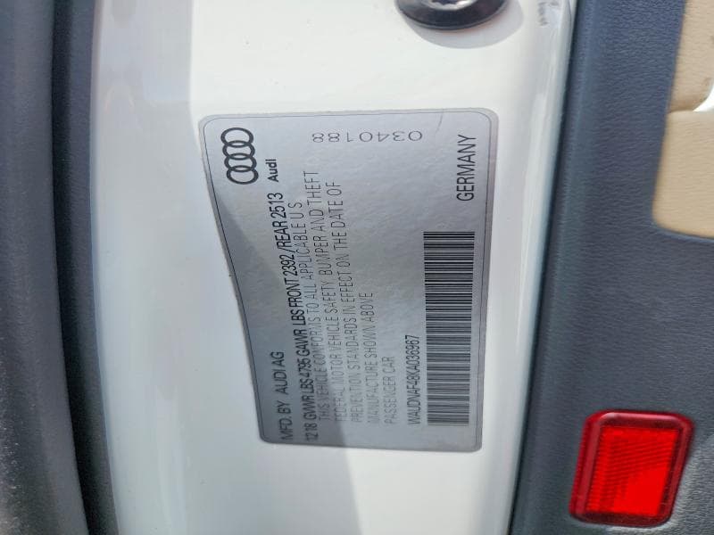 2019 AUDI A4 PREMIUM 12