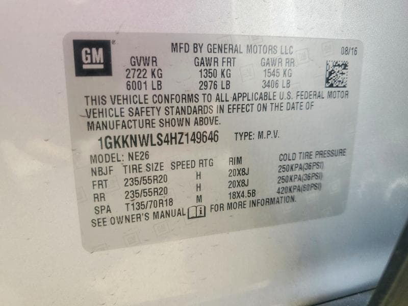 2017 GMC ACADIA SLT-2 13