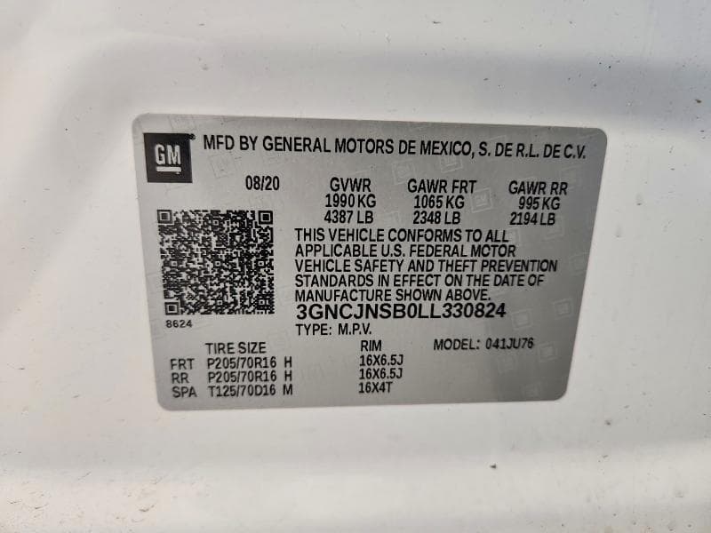 2020 CHEVROLET TRAX LS LS 14