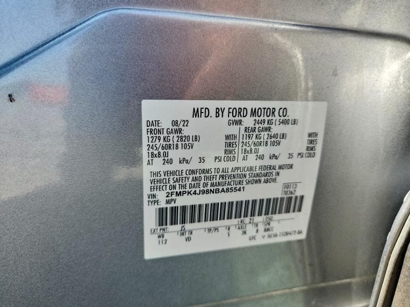 2022 FORD EDGE SEL 14