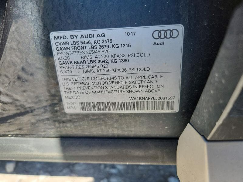 2018 AUDI Q5 PREMIUM PLUS PREMIUM PLUS 14