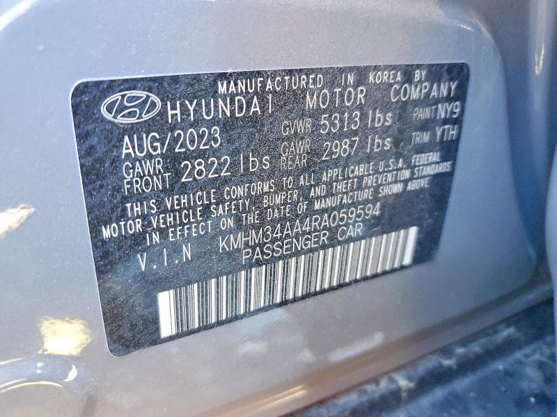 2024 HYUNDAI IONIQ 6 SEL SEL 12