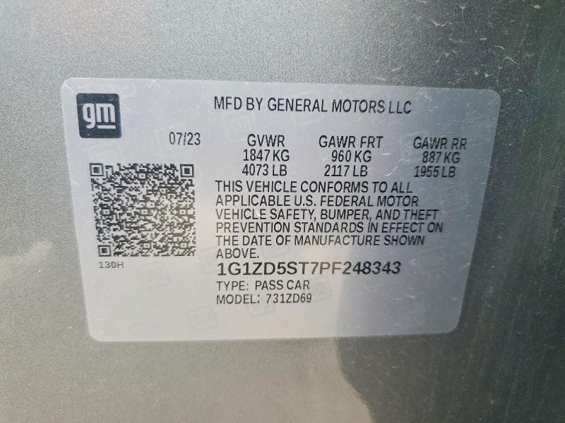 2023 CHEVROLET MALIBU LT 12