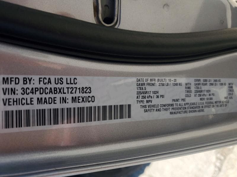 2020 DODGE JOURNEY SE 13
