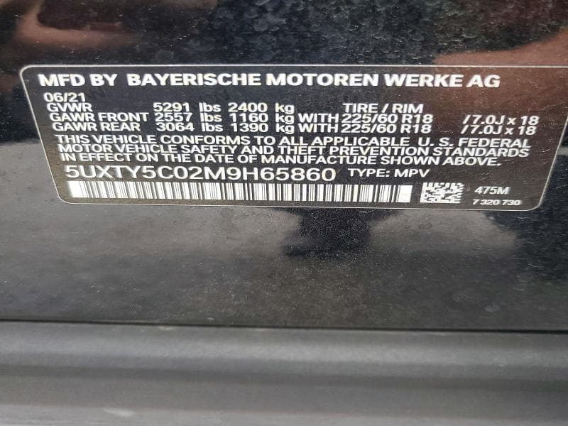 2021 BMW X3 XDRIVE30I 13