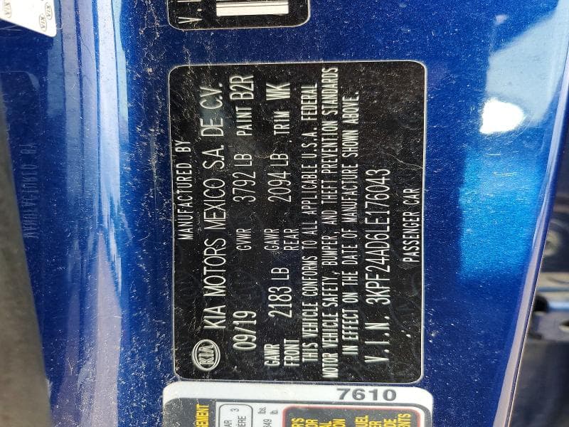 2020 KIA FORTE LXS 12