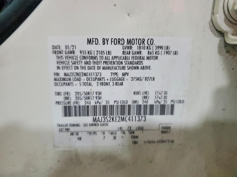 2021 FORD ECOSPORT TITANIUM 13