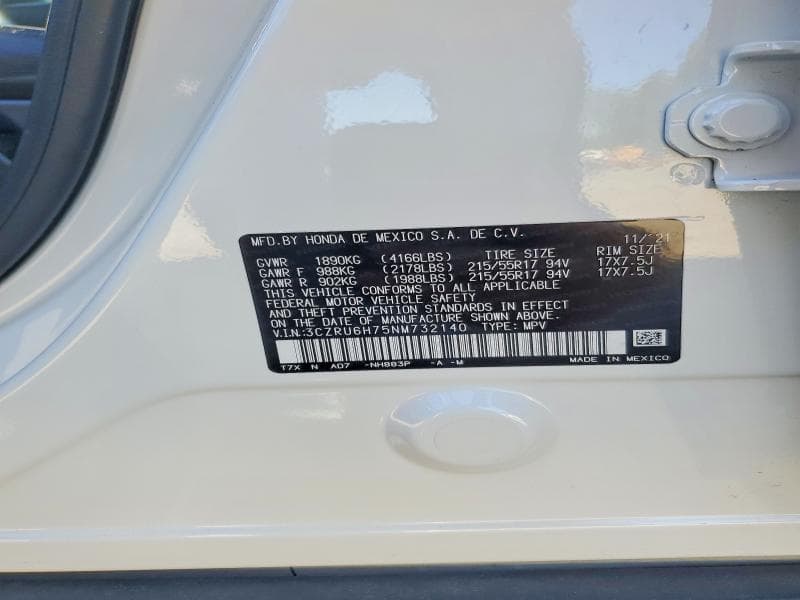 2022 HONDA HR-V EXL 13