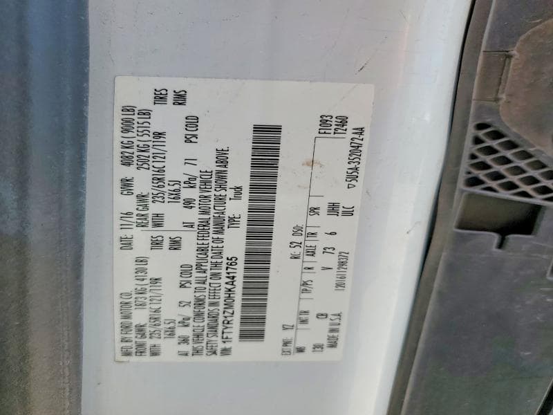 2017 FORD TRANSIT T-250 12