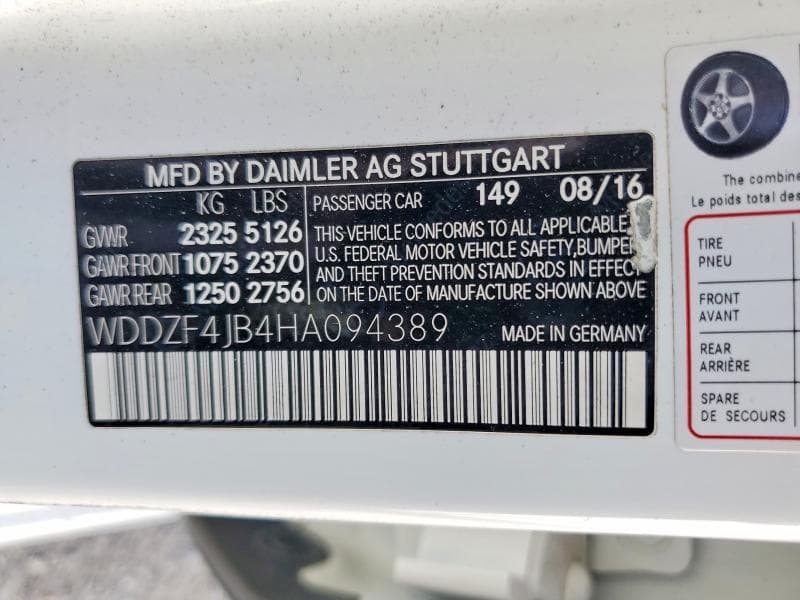 2017 MERCEDES-BENZ E 300 12