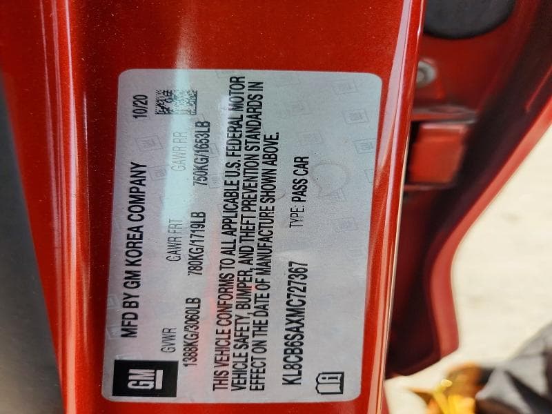 2021 CHEVROLET SPARK LS 12