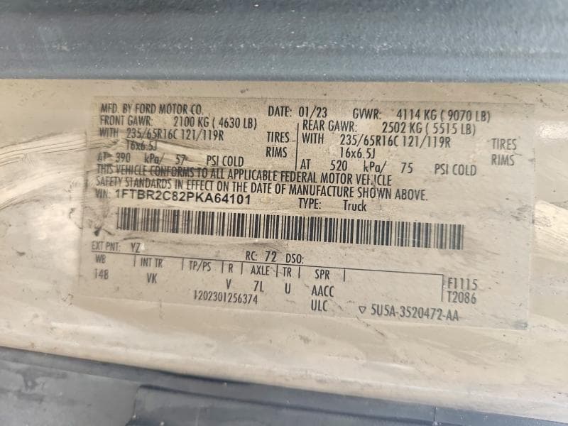 2023 FORD TRANSIT 250 DELIVERY VAN 13