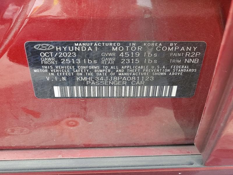2023 HYUNDAI SONATA HYBRID SEL 12