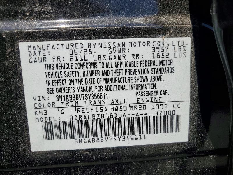 2025 NISSAN SENTRA S 12