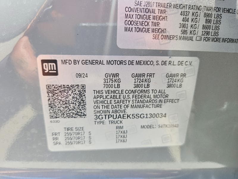 2025 GMC SIERA 12