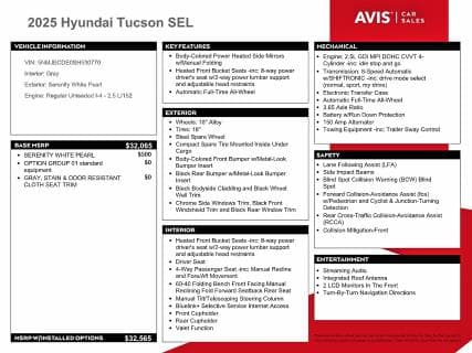 2025 HYUNDAI TUCSON SEL 13