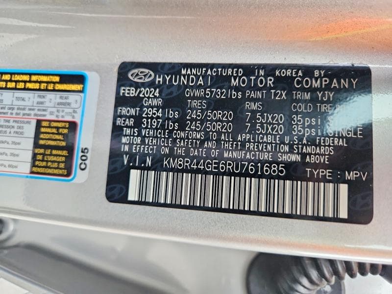 2024 HYUNDAI PALISADE SEL PREMIUM SEL PREMIUM 14
