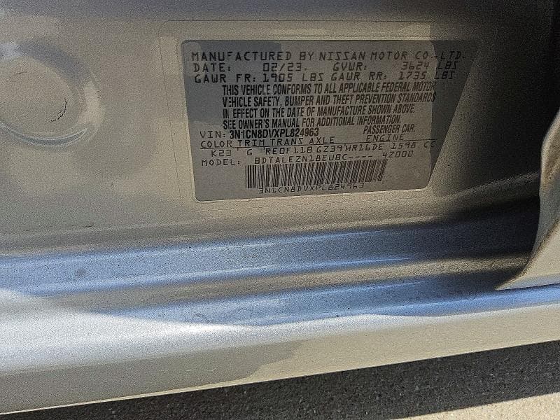 2023 NISSAN VERSA S 12