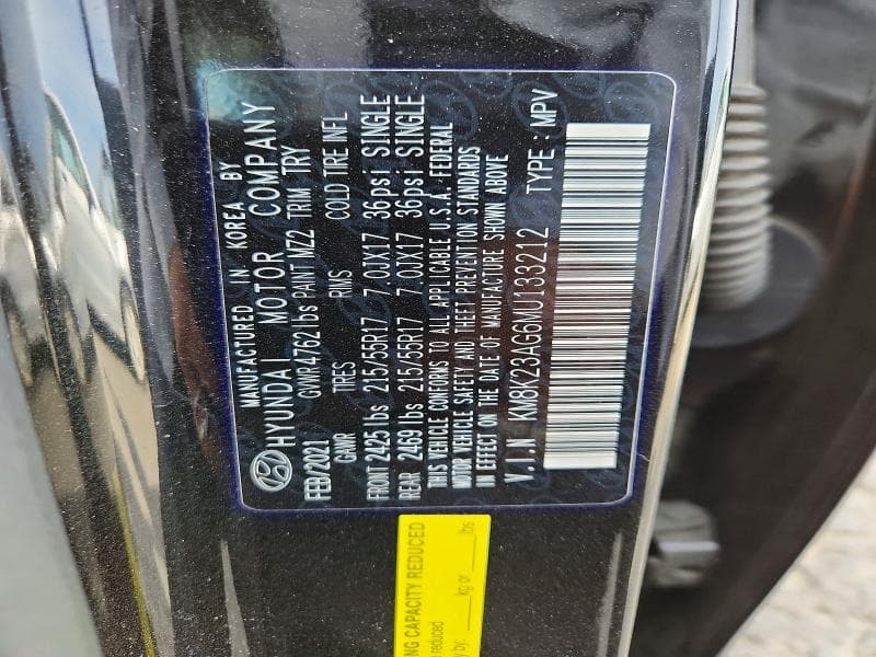 2021 HYUNDAI KONA SEL SEL 12