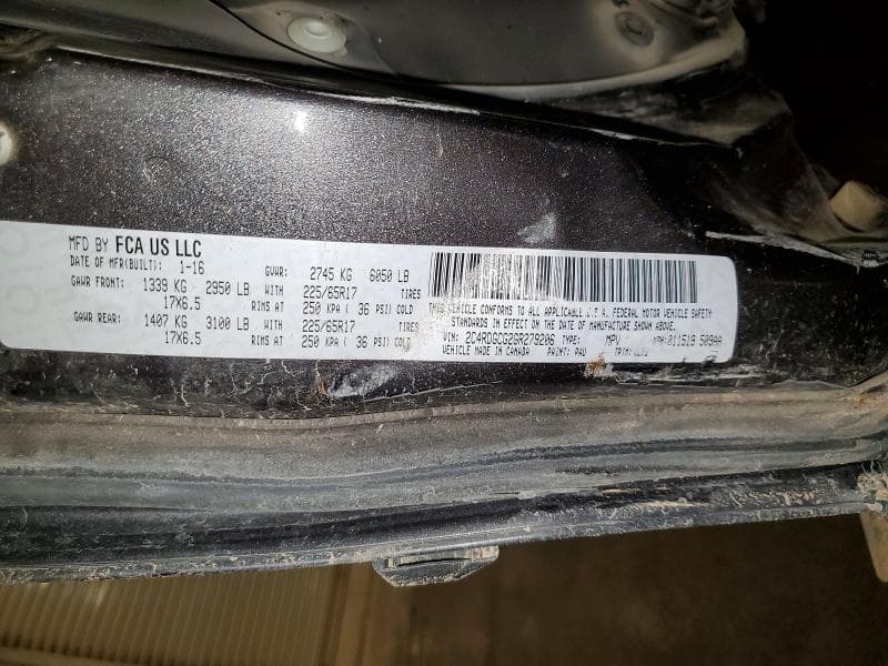 2016 DODGE GRAND CARAVAN SXT SXT 13