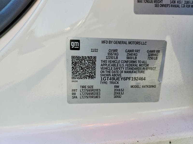 2023 GMC SIERRA K3500 SLT 12