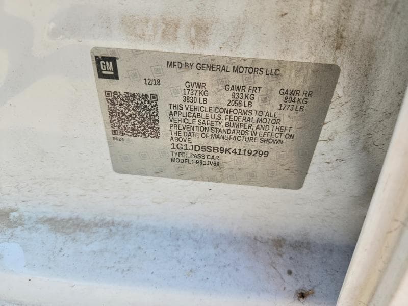 2019 CHEVROLET SONIC LT 13