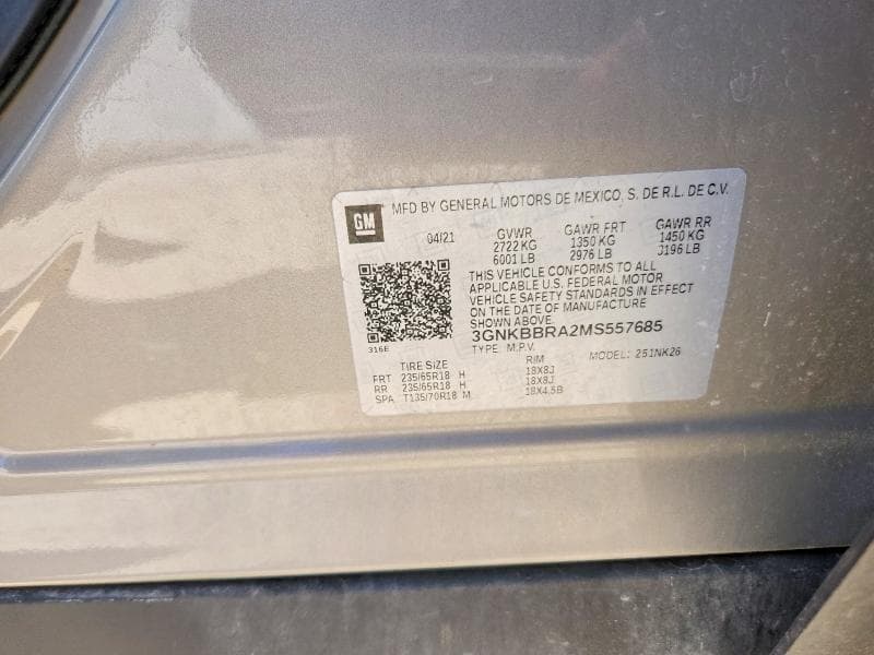 2021 CHEVROLET BLAZER 1LT 1LT 12