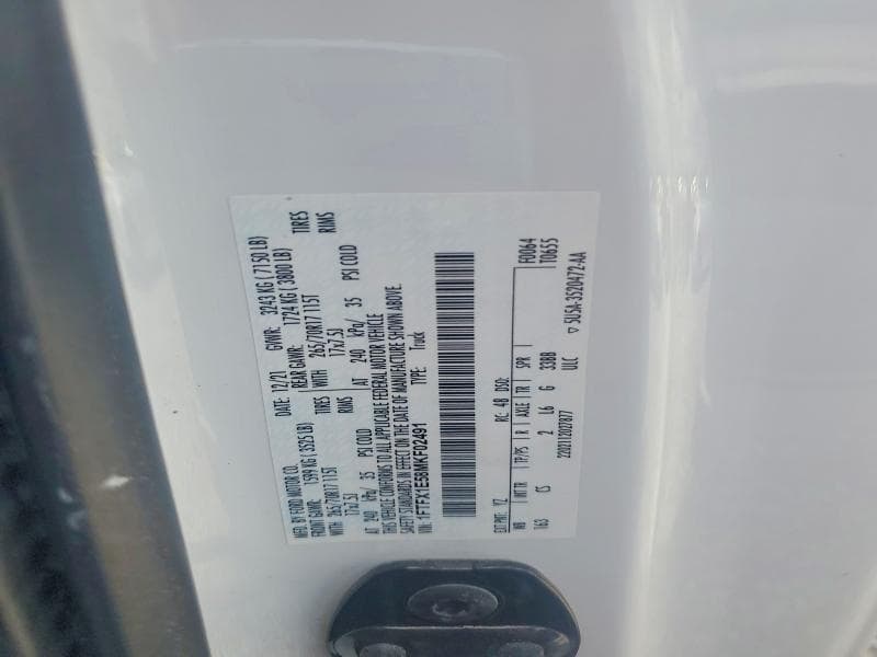 2021 FORD F150 SUPER CAB 12